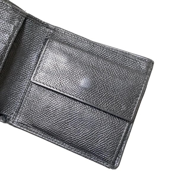 Auth BVLGARI - Black Leather Bifold Wallet - Picture 8 of 10